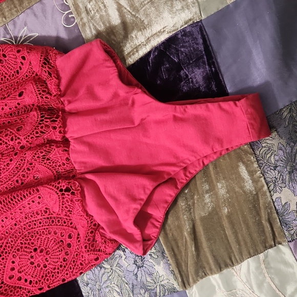 Blue Blush Crochet Body Suit - Picture 4 of 7